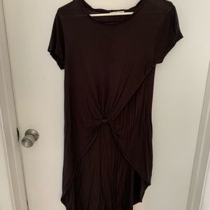 Zara High-low cropped short sleeve